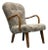 Philip Arctander Style, Shearling, Beech, Lounge Chair, Denmark, 1960s For Sale
