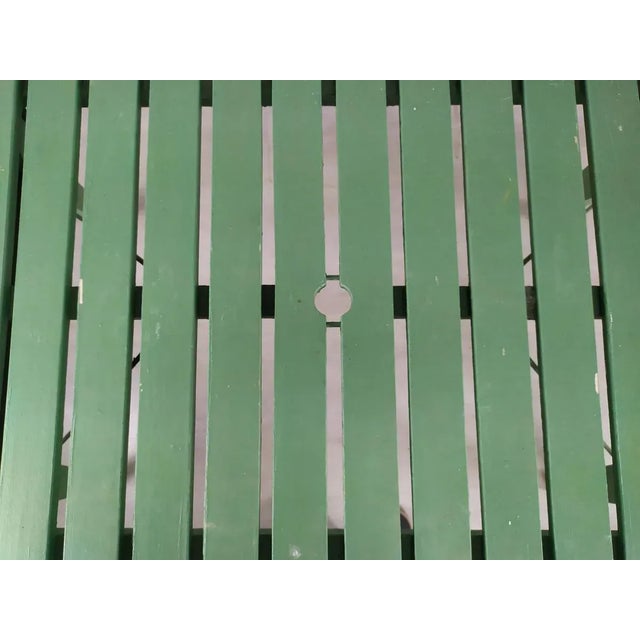 Wooden Folding Garden Table For Sale - Image 11 of 15