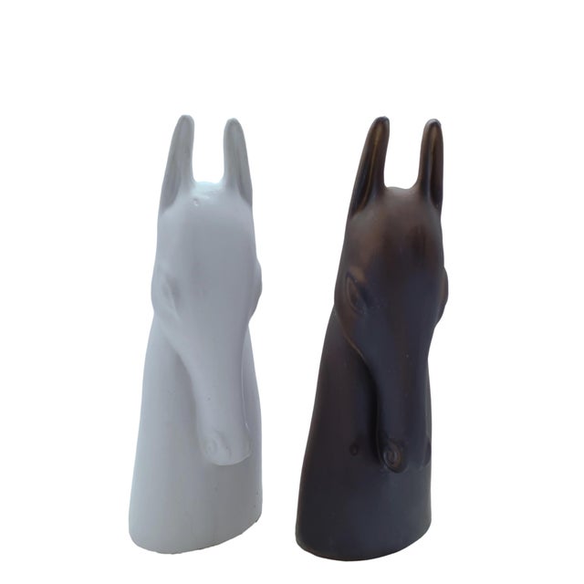 1990s Ceramic Horse Sculptures by Anette Edmark, 1990s, Set of 2 For Sale - Image 5 of 8