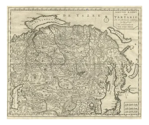 Antique Map of Tartary, 1730
