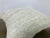 Vintage Turkish White Organic Hemp Handmade Kilim Pillow For Sale - Image 4 of 6