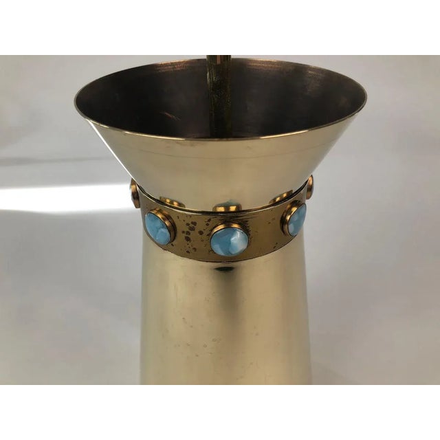 Brass Cafe Europa Pendant Lamps by Carl Appel, Vienna, 1950s, Set of 2 For Sale - Image 6 of 9