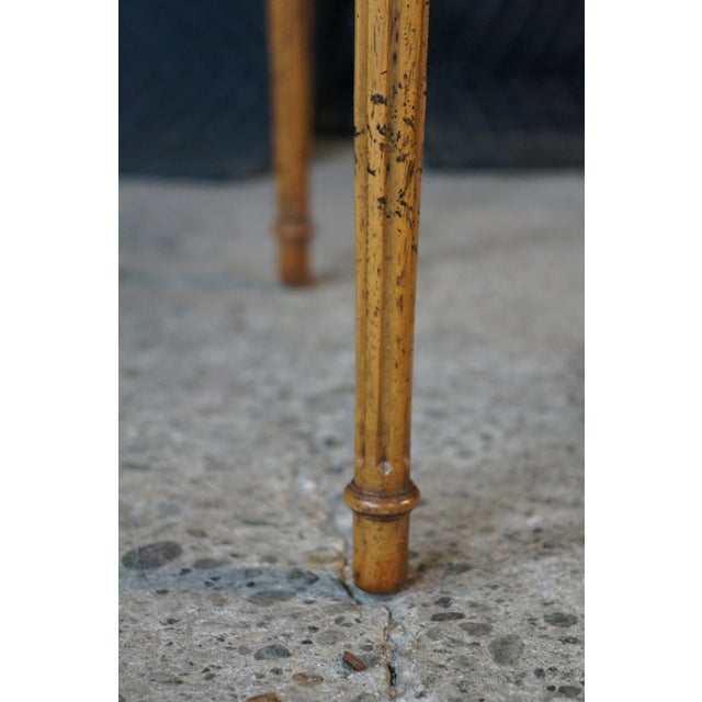 Mid Century French Louis XVI Style Crotch Walnut Nesting Tables Set of Three For Sale - Image 13 of 18