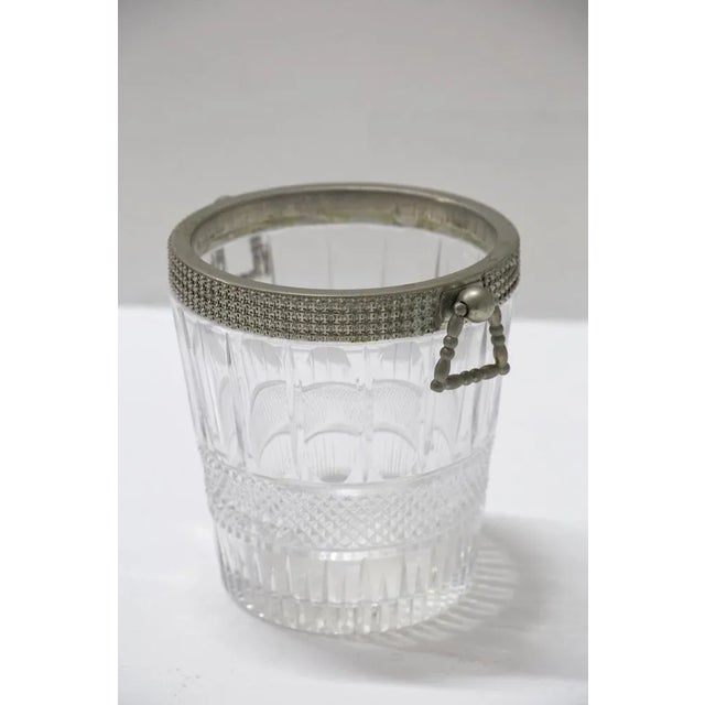 Mid-Century Thick Glass Basket from Baccarat, 1950s For Sale - Image 9 of 9