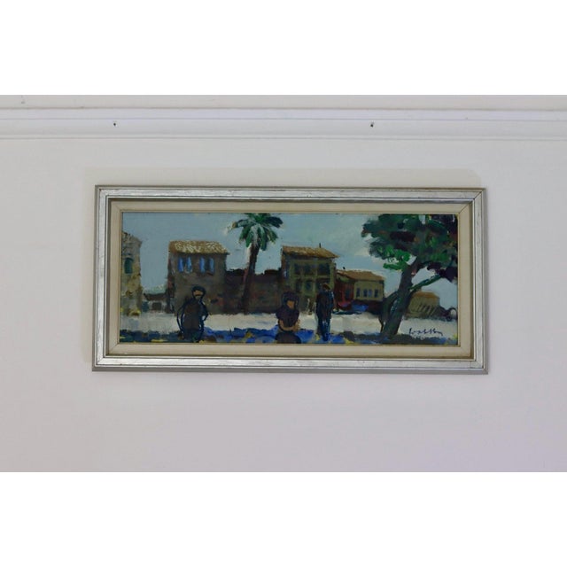 Bertil Wahlberg, Coastal Living, 1950s, Oil on Canvas, Framed For Sale - Image 5 of 7