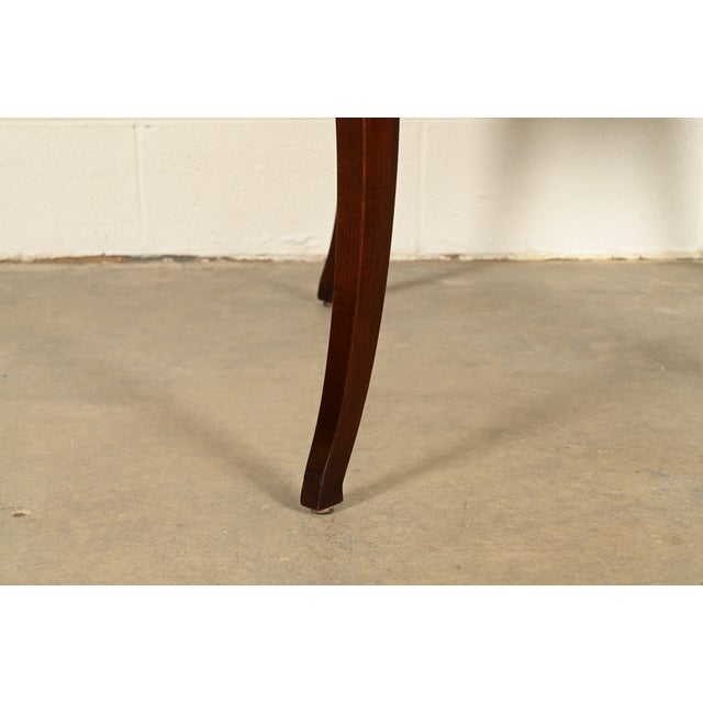 Barbara Barry for Baker Furniture Modern Regency Dark Mahogany Two-Tier Center Table For Sale - Image 14 of 17