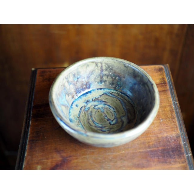 Japanese 1970s French Tenmoku Michel Le Gentil Bowl For Sale - Image 3 of 11