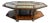 Vintage Theodore Alexander Style Eglomisé Mahogany Coffee Table For Sale