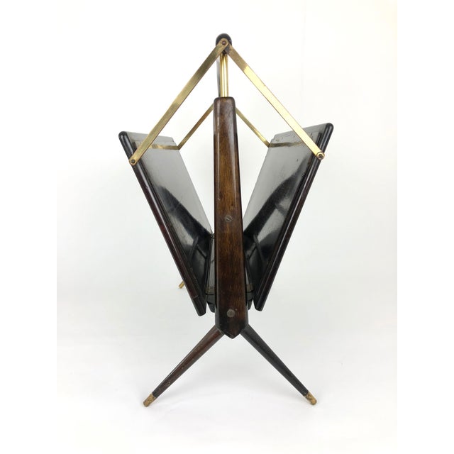 Mid-Century Italian Magazine Rack in Ico Parisi Style For Sale - Image 15 of 18