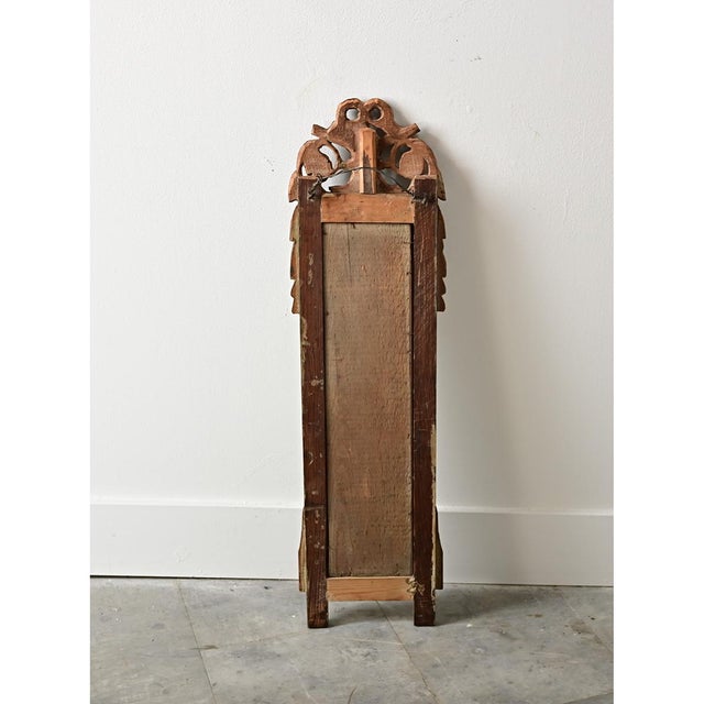 Late 18th Century French 18th Century Louis XVI Style Hand-Carved Giltwood Mirror For Sale - Image 5 of 9
