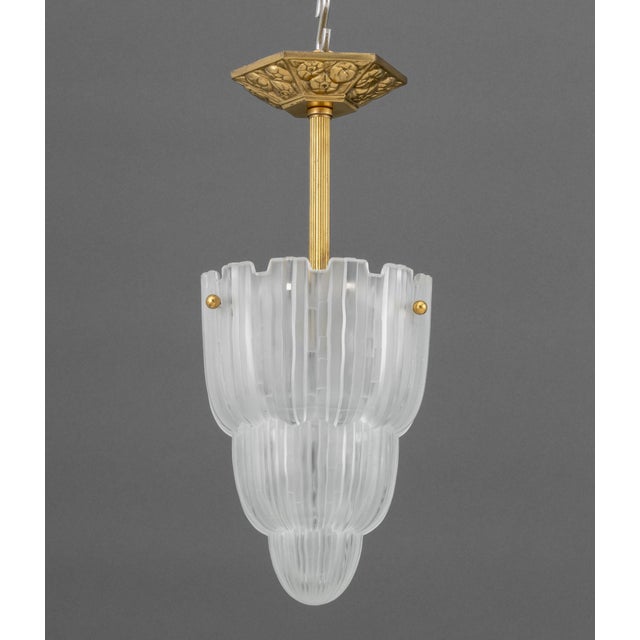 Sabino French Art Deco "Waterfall" Pendant Lamp For Sale In New York - Image 6 of 10