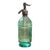 Rare 1940s Argentine Seltzer Bottle. Emerald Green, Embossed Glass, Museum Condition For Sale