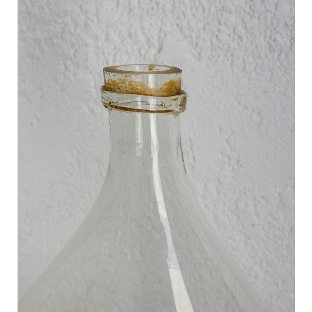 Glass Antique Oval Lady Jeanne Glass Bottle, 1900s For Sale - Image 7 of 10
