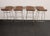 Set of Four Brazilian Leather and Stainless Steel Bar Stools by Fernando Jaeger For Sale - Image 4 of 18