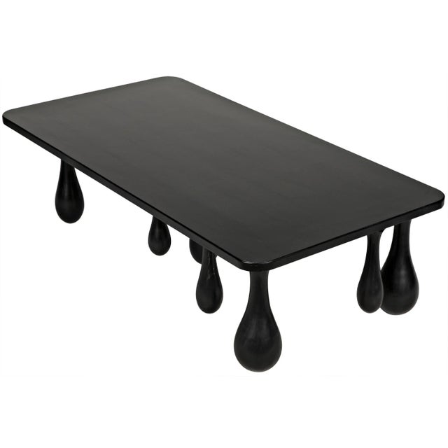 NOIR Drop Coffee Table in Hand Rubbed Black For Sale - Image 12 of 13