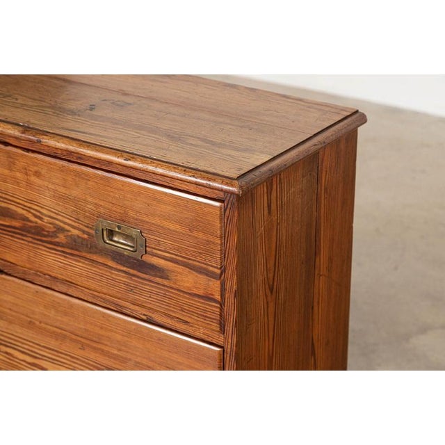 19th Century English Pine Campaign Drawers, 1890 For Sale - Image 11 of 16