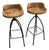 Restoration Hardware Bar Stools From Resourced Wood For Sale