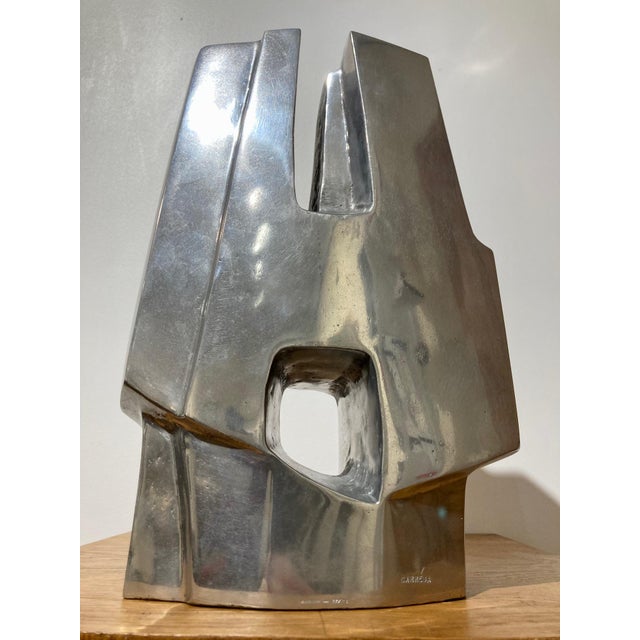 Nicolas Carréga, Confidence Sculpture, Cast Aluminum, 1970s For Sale - Image 10 of 10