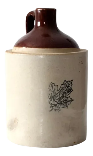 Antique Western Stoneware Crock Jug