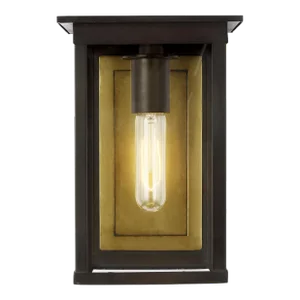 Chapman & Myers by Visual Comfort Studio Freeport Small Outdoor Wall Lantern, Copper