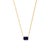 Not Yet Made - Made To Order 4.46 Ct Deep Blue Sapphire Necklace in 14k Yellow Gold For Sale - Image 5 of 13