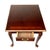 Queen Anne Vintage MCM Mahogany Wood Queen Anne Style End Table With Drawer For Sale - Image 4 of 5
