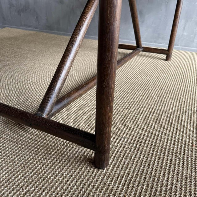 Reclaimed Wood Oak Dining Table 84" For Sale - Image 14 of 14