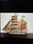 This brutalist metal ship has been hand sculpted and designed as a 19th century war ship. There is great detail in this...
