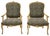 Wood Italian Carved Faux Bois Cerused Bergère Chairs in Zebra Fabric - Pair For Sale - Image 7 of 7