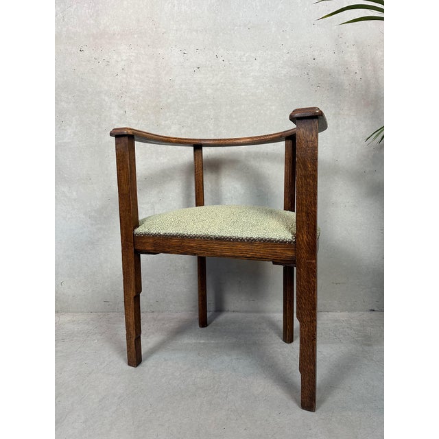 Art Deco Chair in Oak For Sale - Image 10 of 14