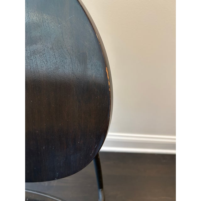 Wood Set of 8 Attributed to Dakota Jackson Memphis Style Vik-Ter Side Chairs For Sale - Image 7 of 8