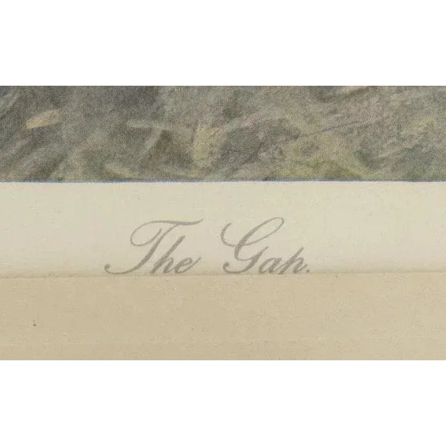 Early 20th Century "The Gap" Hunt Scene Print by A.J. Munnings, Framed For Sale - Image 4 of 10