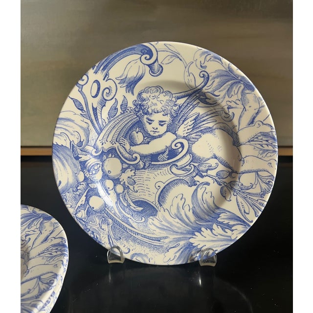 English Set of 5 Copeland & Garrett English Dessert or Salad Plates For Sale - Image 3 of 9