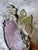 1980s Vintage Elias Art Nouveau Fine Pewter Oval Floral Butterfly Easel Photo Frame For Sale - Image 5 of 12
