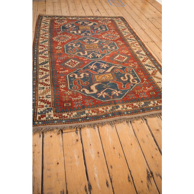 Antique Kazak Rug - 4'11" x 7'3" For Sale - Image 9 of 12