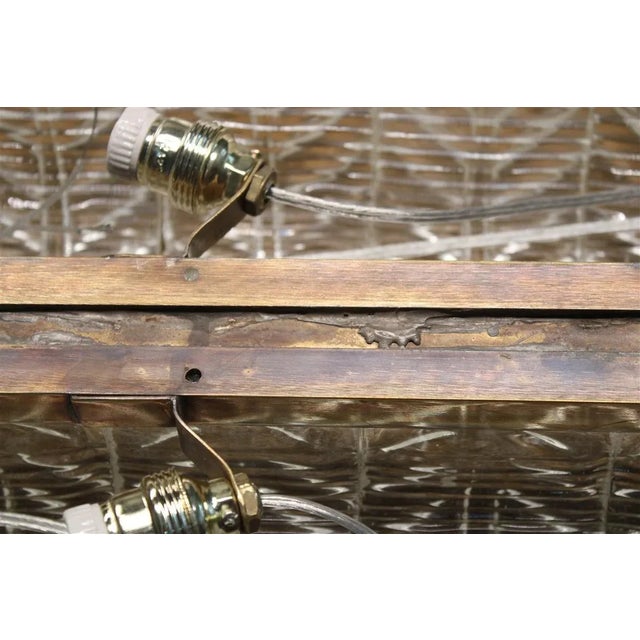 Metal Vintage Wall Lights in Murano Glass, 1950, Set of 2 For Sale - Image 7 of 18