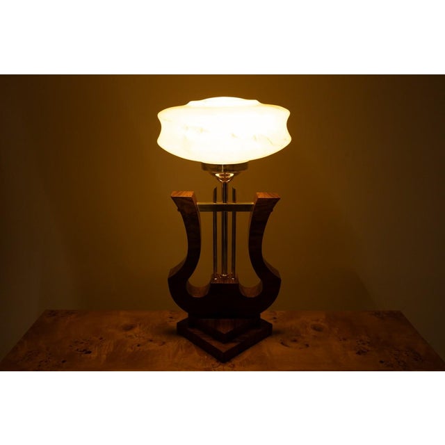 Art Deco Table Lamp, Poland, 1950 For Sale - Image 6 of 8