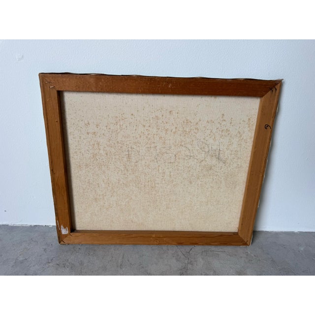 1970’s Vintage Desert Landscape Oil on Canvas Painting – Signed For Sale - Image 9 of 9