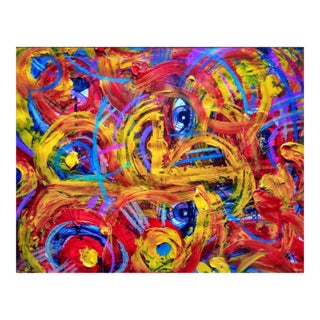 "Coherent Confusion Iv", Acrylic on Paper Painting by Ara Deinde For Sale