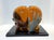 Mid 20th Century Bernard Pfreim, "The Kiss", Amber Acrylic Sculpture For Sale In Miami - Image 6 of 8