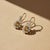 Art Nouveau Citrine Flower and Leaf Drop Earrings, Silver, Gold, Pair For Sale - Image 4 of 6