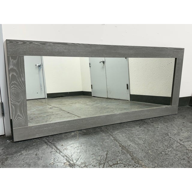 2010s Cb2 Hanging/Leaning Gray Floor Mirror For Sale - Image 5 of 12