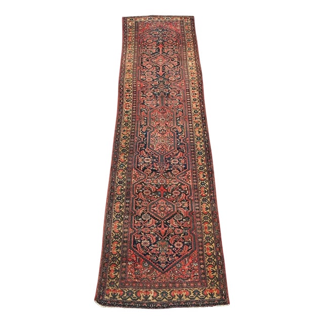 Antique Malayer Runner Rug, 1890s For Sale