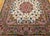 Vintage Persian Tabriz Square Area Rug, Hand-Knotted Wool & Silk, Fine Medallion Floral Pattern, Ivory & Pale Pink, 7x7 For Sale - Image 11 of 16