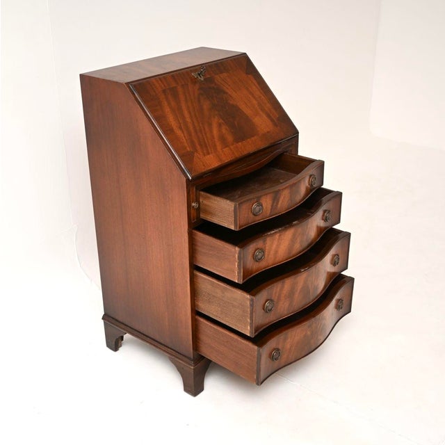 Antique Georgian Writing Bureau, 1950 For Sale - Image 6 of 11