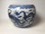 Chinese Early 20th Century Chinese Blue & White Porcelain Dragon & Phoenix Bird Jardinière Planter For Sale - Image 3 of 9