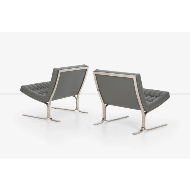 1950s 1950s Vintage Nicos Zographos Ch28 Lounge Chairs - a Pair For Sale - Image 5 of 13