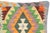 Shabby Chic Shabby Chic Turkish Darcel Hand Woven Kilim Throw Pillow For Sale - Image 3 of 4