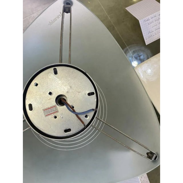 Pair of wall lamps / ceiling lights by ernesto gismondi circa 1980 "utopia 32" model artemide edition glass and metal h 20...