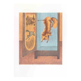 Enrico Benaglia, The Fox, 1990s, Lithograph For Sale
